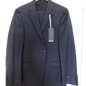 Tommy Hilfiger Navy Pinstripe Suit